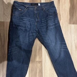 Rocawear Men's Relaxed Jeans in Dark Blue